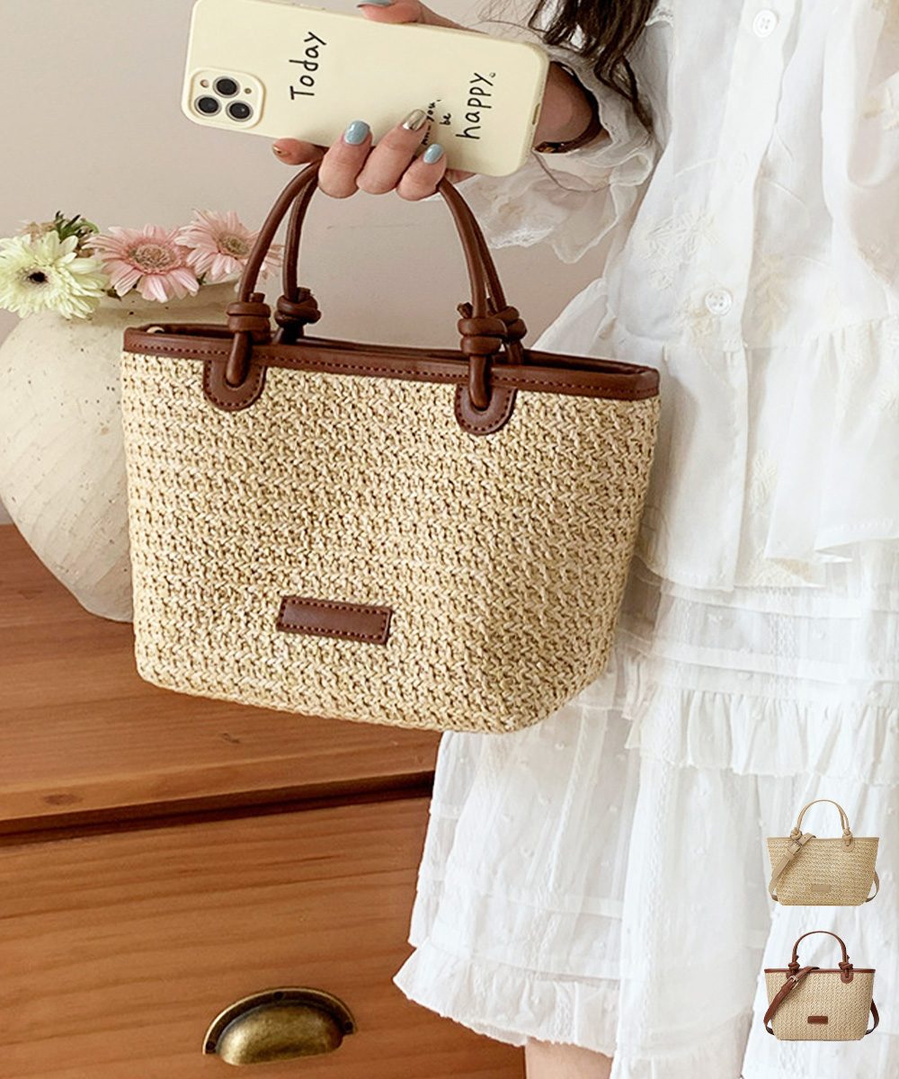 ミニカゴバッグ ショルダーバッグ ミニ鞄