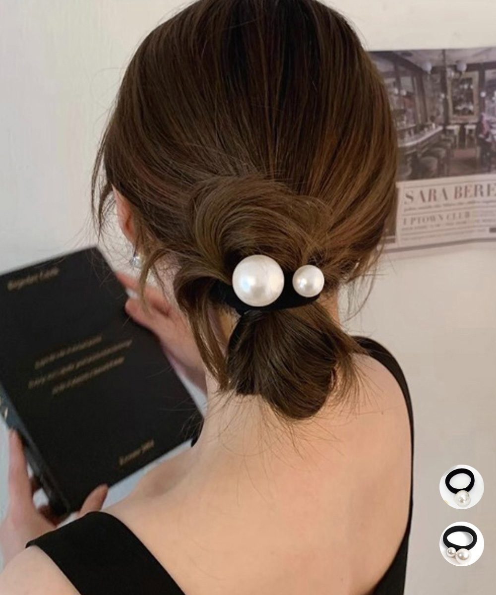 パールヘアゴム 韓国風 ヘアアクセサリー