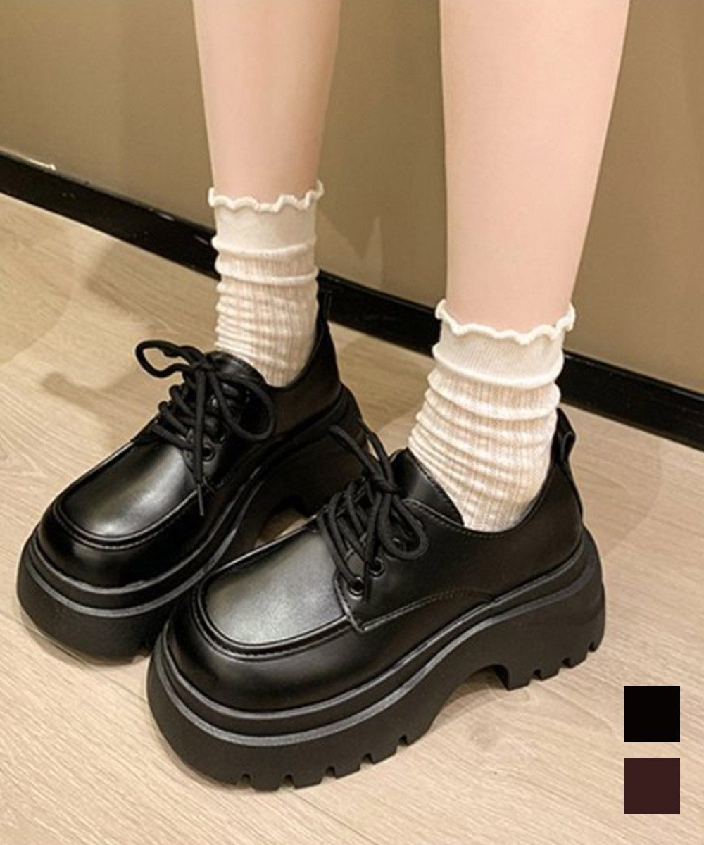 厚底ローファー トラックソール シューズ