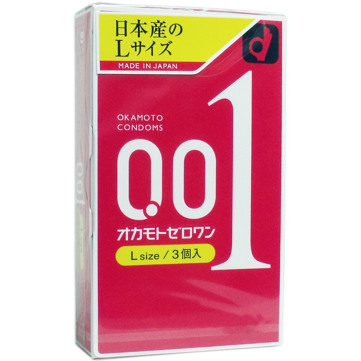 オカモトゼロワン ０．０１ミリ コンドーム Ｌサイズ ３個入