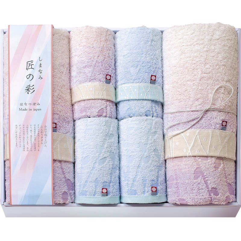 今治 しまなみ匠の彩 花つぼみ タオルセット IHT-8001