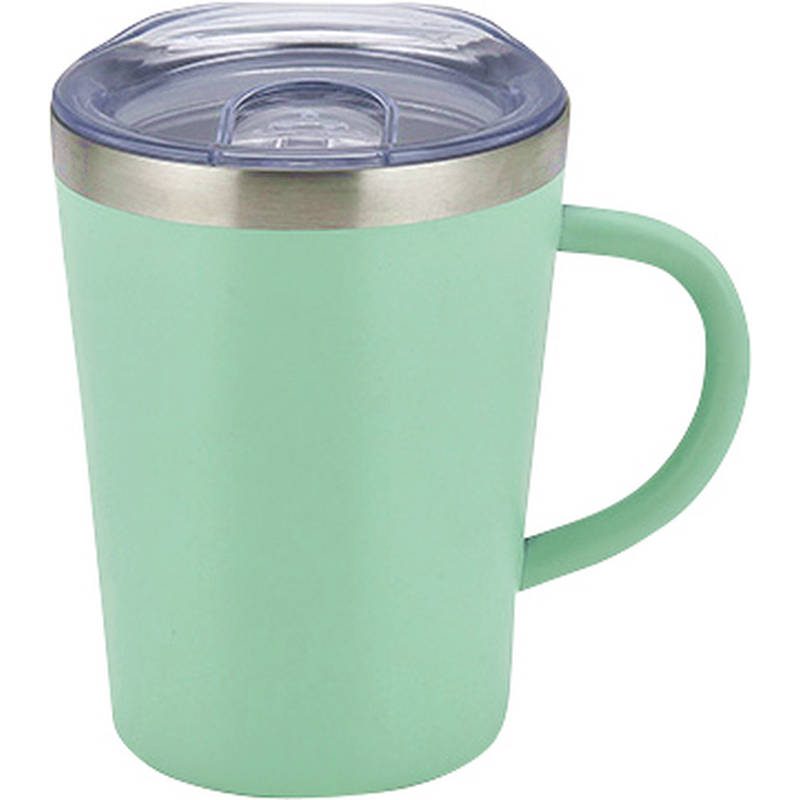 スムゥー 蓋付きマグカップ 350mL LB-6807 グリーン