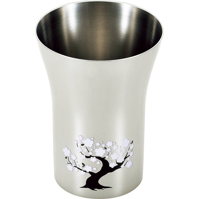 燕熟の技 感温ステンレスタンブラー300mL EJK-300 桜