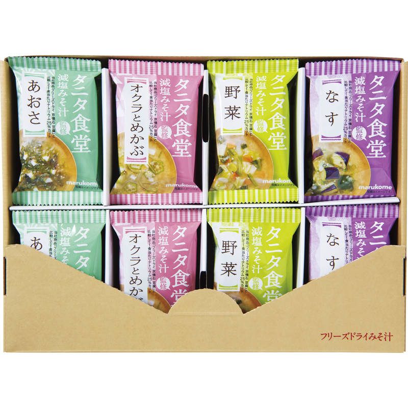 マルコメ タニタ食堂監修 フリーズドライ減塩みそ汁24食