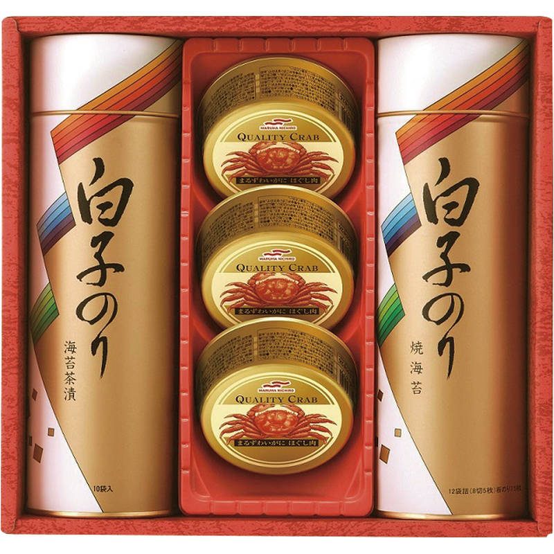 白子のり のりとカニ缶詰合せ SN-400
