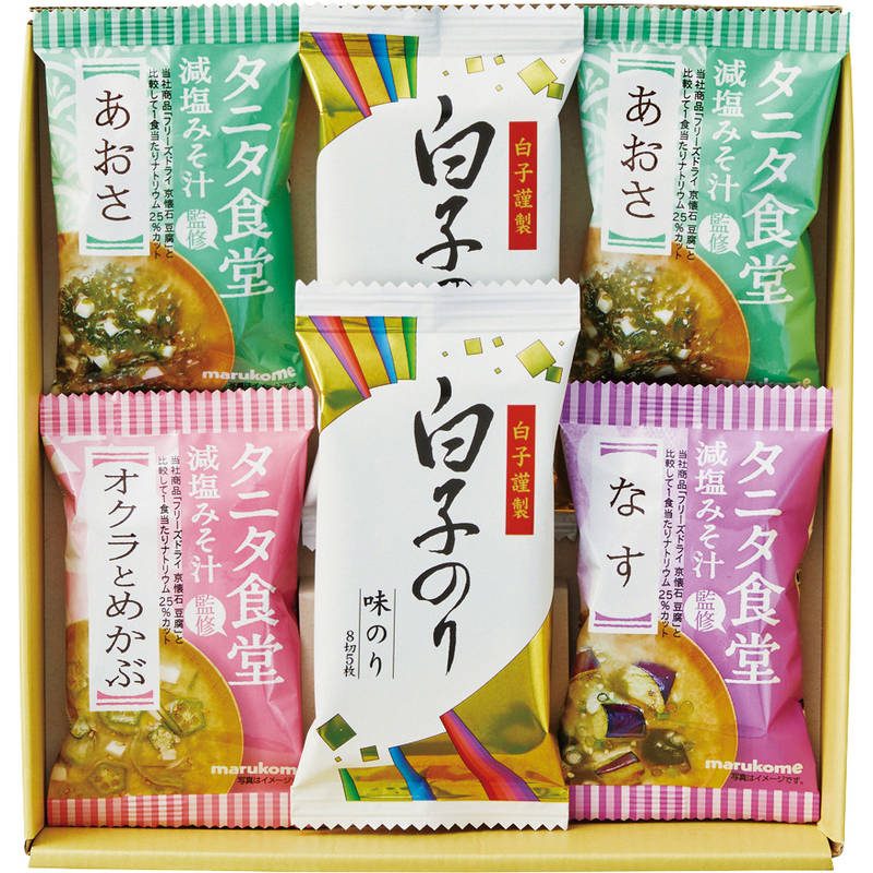 タニタ食堂監修減塩みそ汁・白子のり詰合せ ST-15