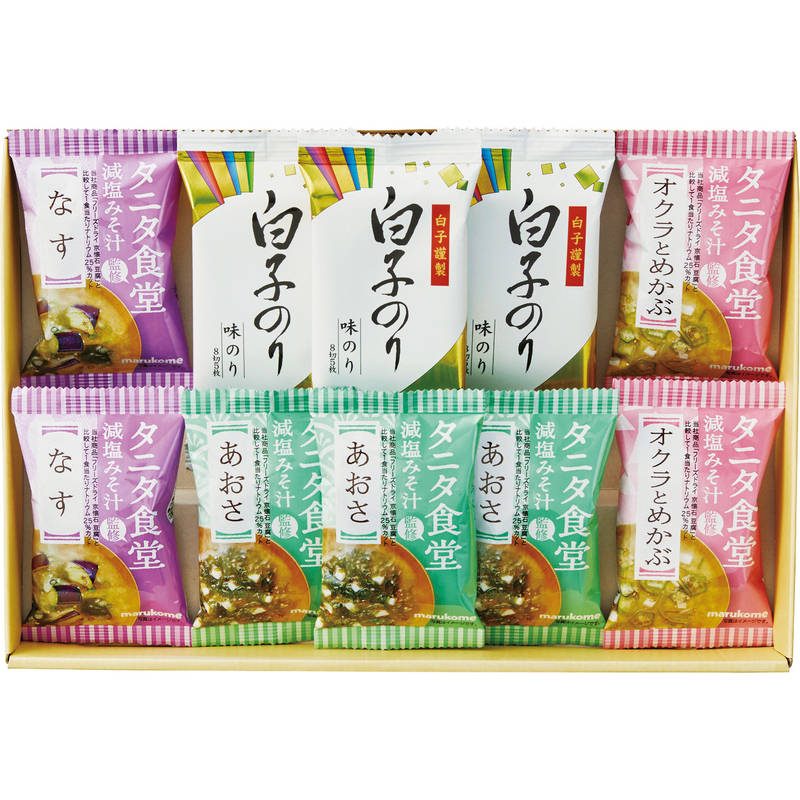 タニタ食堂監修減塩みそ汁・白子のり詰合せ ST-25