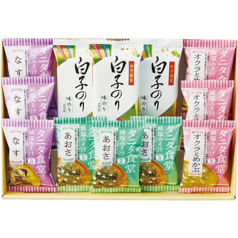 タニタ食堂監修減塩みそ汁・白子のり詰合せ ST-30