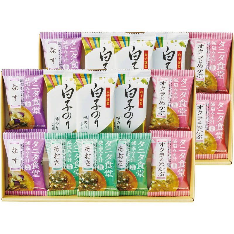 タニタ食堂監修減塩みそ汁・白子のり詰合せ ST-50