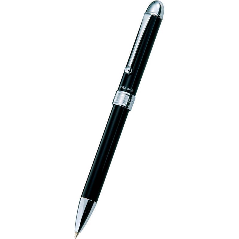 プラチナ ダブルアクションR3メタル 多機能ペン MWB-1000C ブラック