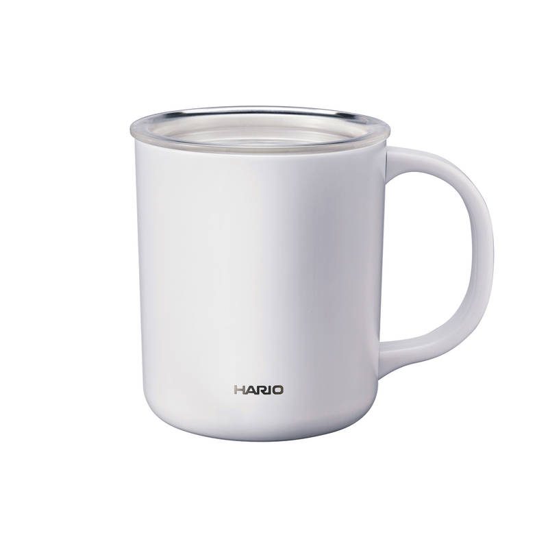 ハリオ セラミックコーティング 真空二重保温マグ 350mL CMG-350-W ホワイト