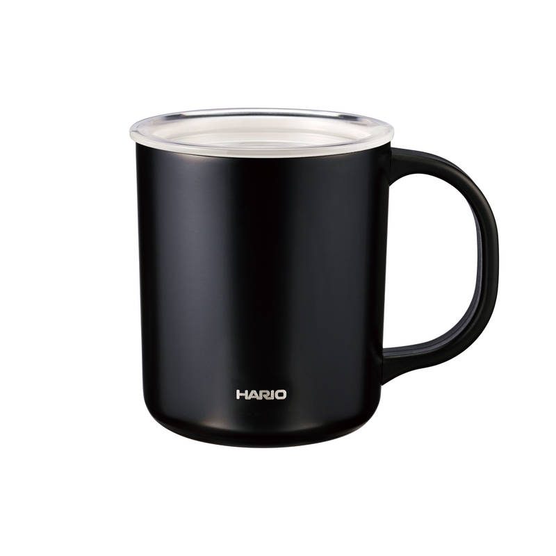 ハリオ セラミックコーティング 真空二重保温マグ 350mL CMG-350-B ブラック
