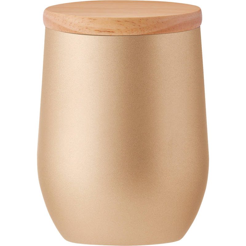 ウッドキャップ・ラウンドタンブラー 350mL 0049-02 シャンパンゴールド