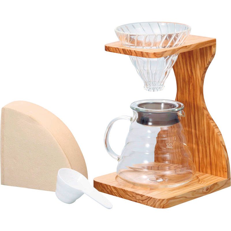 ハリオ V60 オリーブウッドスタンドセット VSS-1206-OV