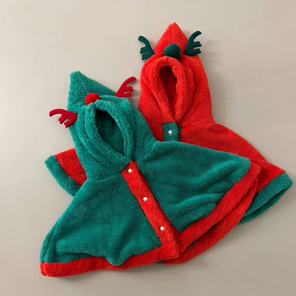 ins サンタ服　ベビー服　クリスマス　厚手　マント　女の子　トナカイ　赤ちゃん　可愛い　コスチューム