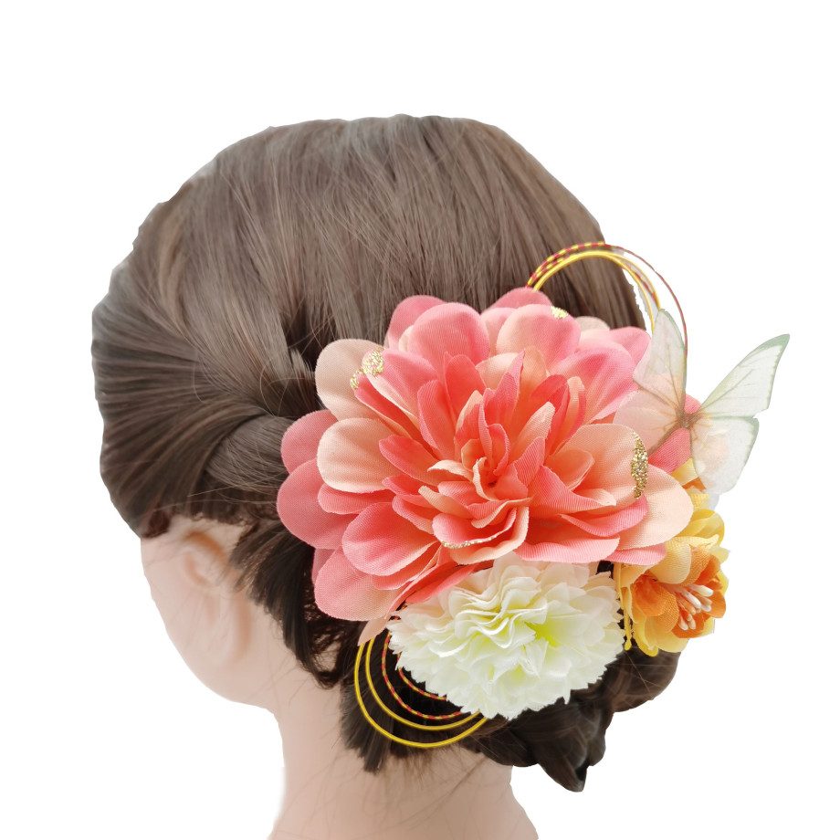 髪飾り ヘアアクセサリー 浴衣 結婚式 成人式 七五三 卒業式 和装 花 ピンタイプ ウェディング 華やか