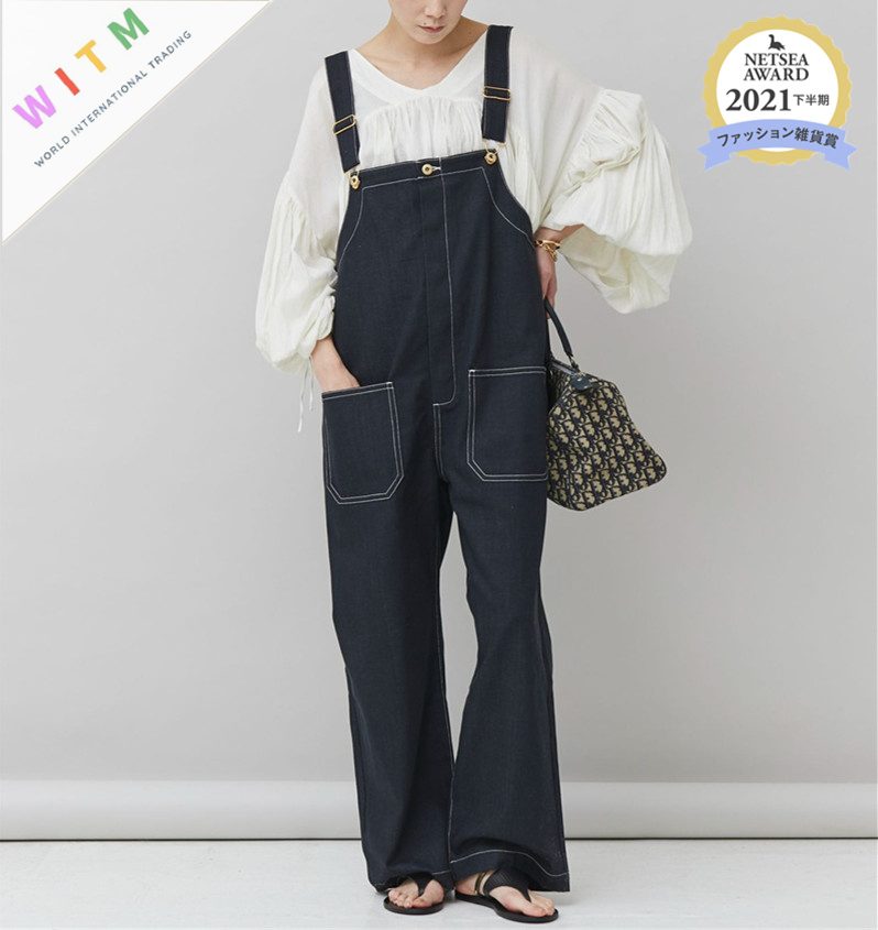 春夏新作 デニム サロペットパンツ ロング丈パンツ 吊りパンツ 連体服 レディース 体型カバー