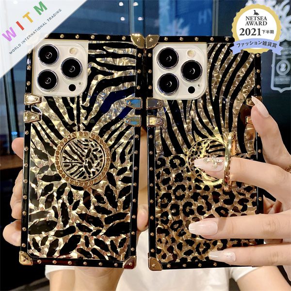 新作 ヒョウ柄 スマホケース iPhone15ケース iPhone16ケース 携帯カバー スマホスタンド付き