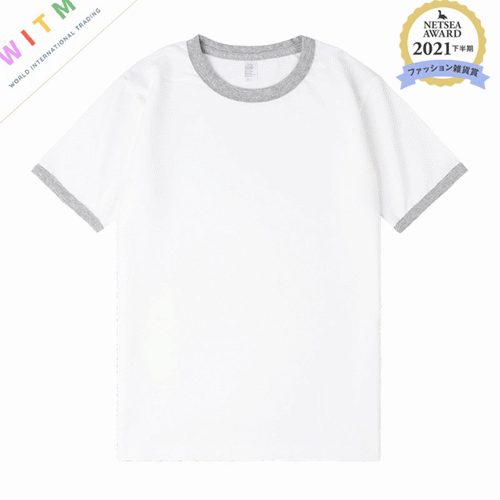 全3色★Tシャツ クルーネック 半袖 綿100％ 10.5オンス メンズ レディース 切替デザイン 運動会 文化祭