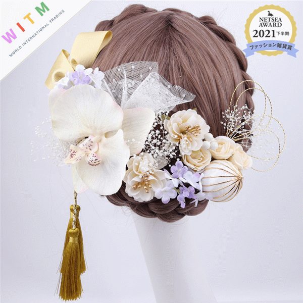 新作 髪飾り ヘアアクセサリー 18点セット ピンタイプ 浴衣 結婚式 成人式 七五三 和装 花 華やか