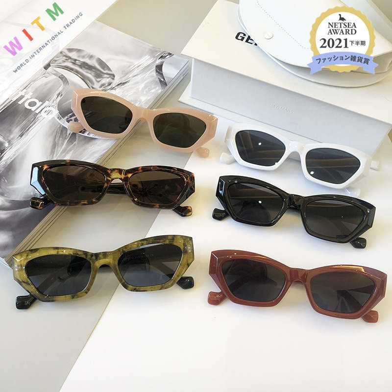 新作★sunglasses★レトロサングラス 紫外線カット UV400 個性 ノーマルライトレンズ ファッション
