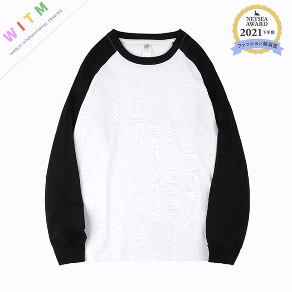 全4色★Tシャツ 長袖 綿100% 8.8オンス クルーネックおしゃれ 通気速乾 吸汗