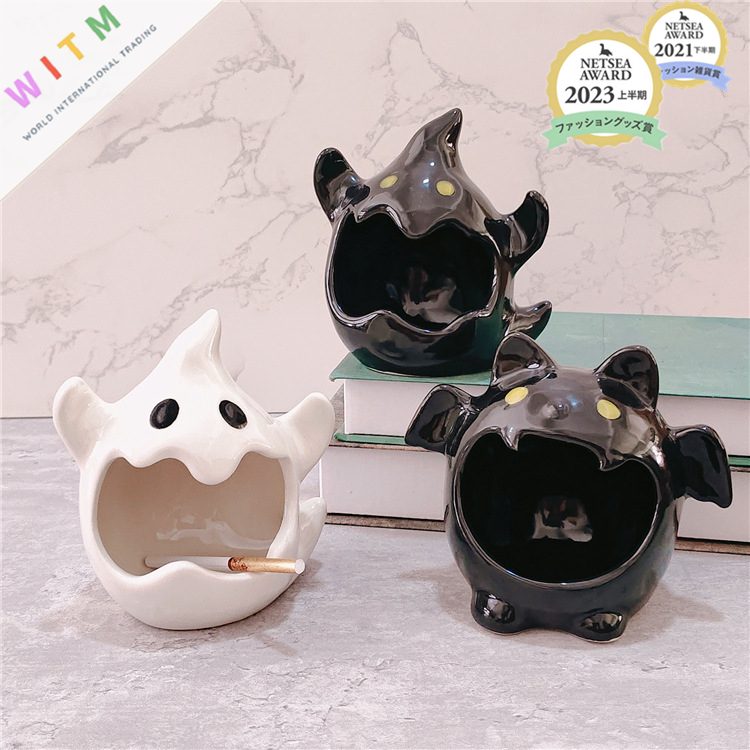 陶磁器 燭台 ハロウィン用 燭台置物 香薫 ろうそく台座 大人気 装飾品 装飾品