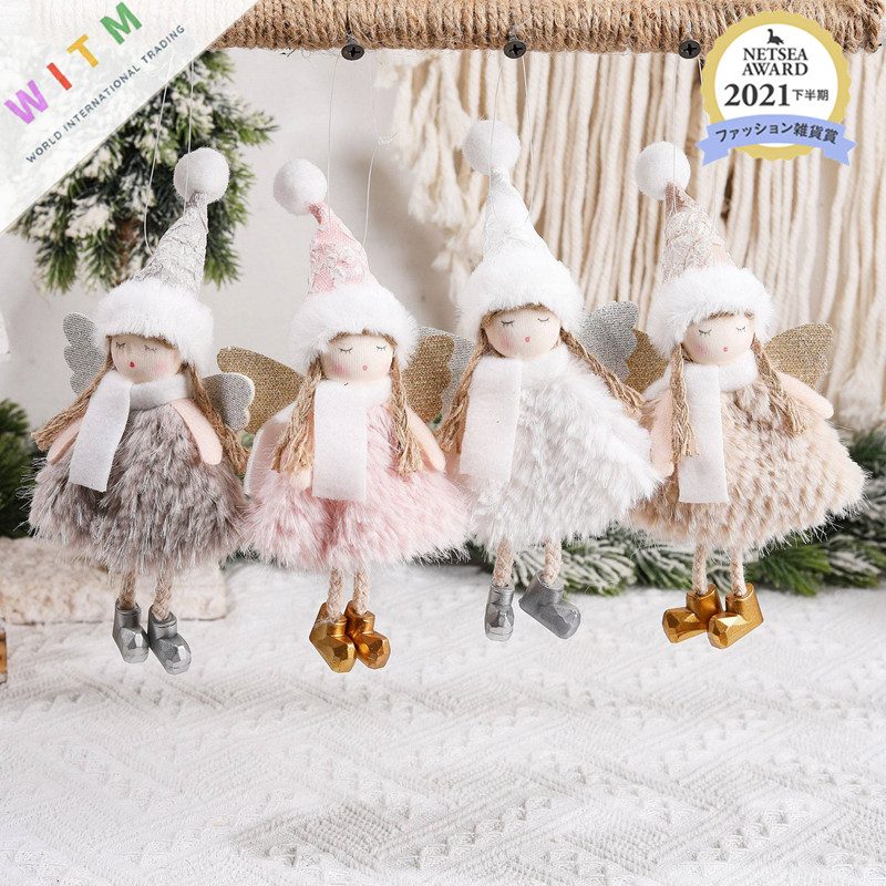 Christmas限定 女の子 天使 クリスマスパーティーの背景装飾 吊り下げ 人気