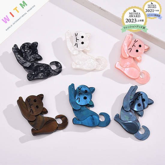 ネコ ブローチ アクセサリー 記念日 プレゼント 上品 かわいい レトロ 入園式
