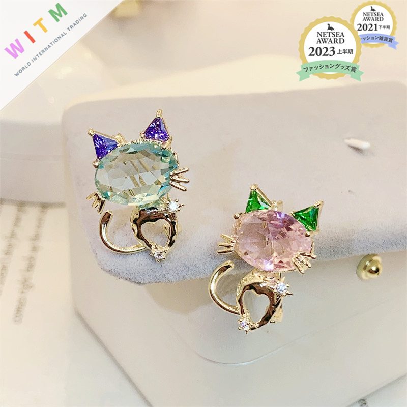 ネコ ブローチ アクセサリー 記念日 プレゼント 上品 かわいい レトロ 入園式
