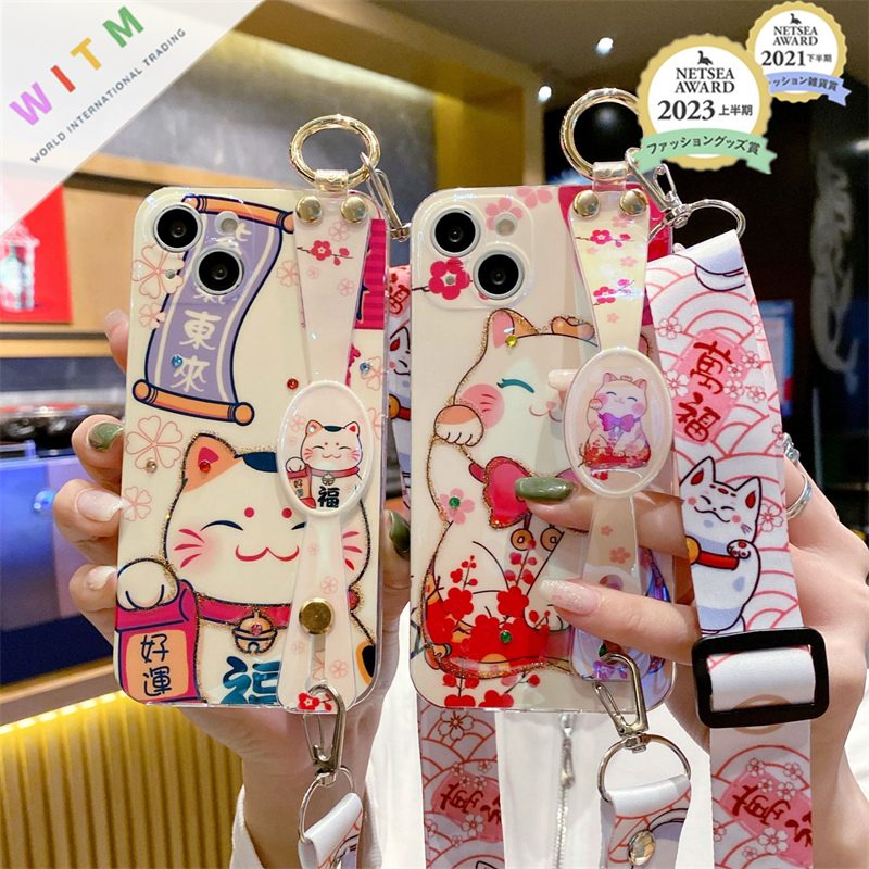 まねきねこ 招き猫 iPhoneケース アイフォンカバー スマホケース iPhone15ケース 携帯ケース 開運招福