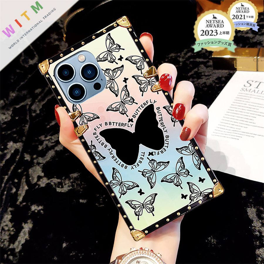 蝶柄 スマホケース iPhoneケース iPhone15ケース 携帯カバー アイフォンケース オシャレ