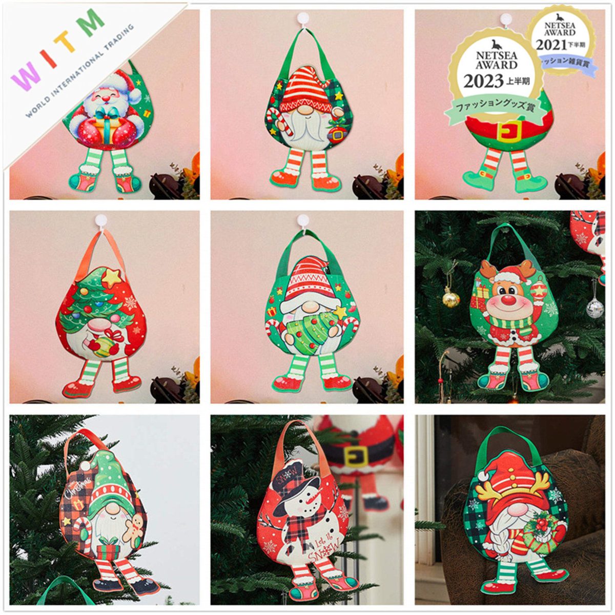 Christmas限定 巾着袋 クリスマス袋 ラッピング袋 クリスマス用品 小物入れ
