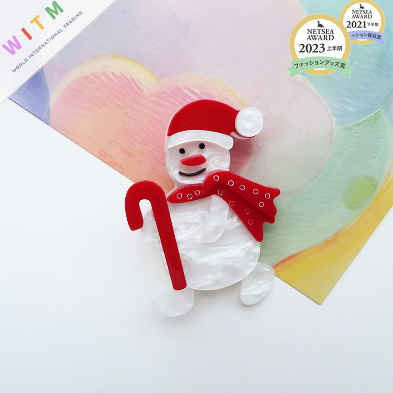 サンタクロース クリスマス ブローチ アクセサリー 着物 コサージュ 上品