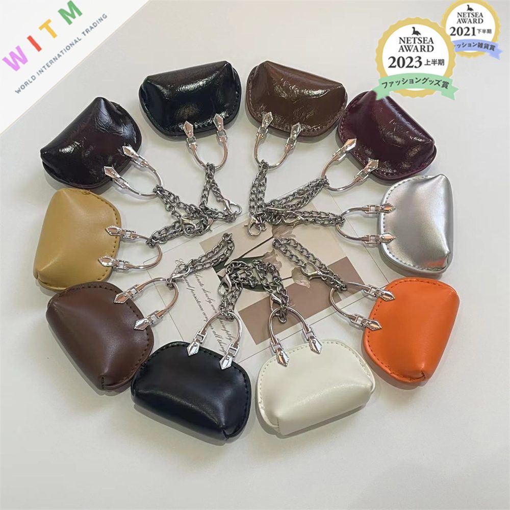 全18色 PU ミニバッグ チャーム キーホルダー バッグチャーム ファッション小物 上品