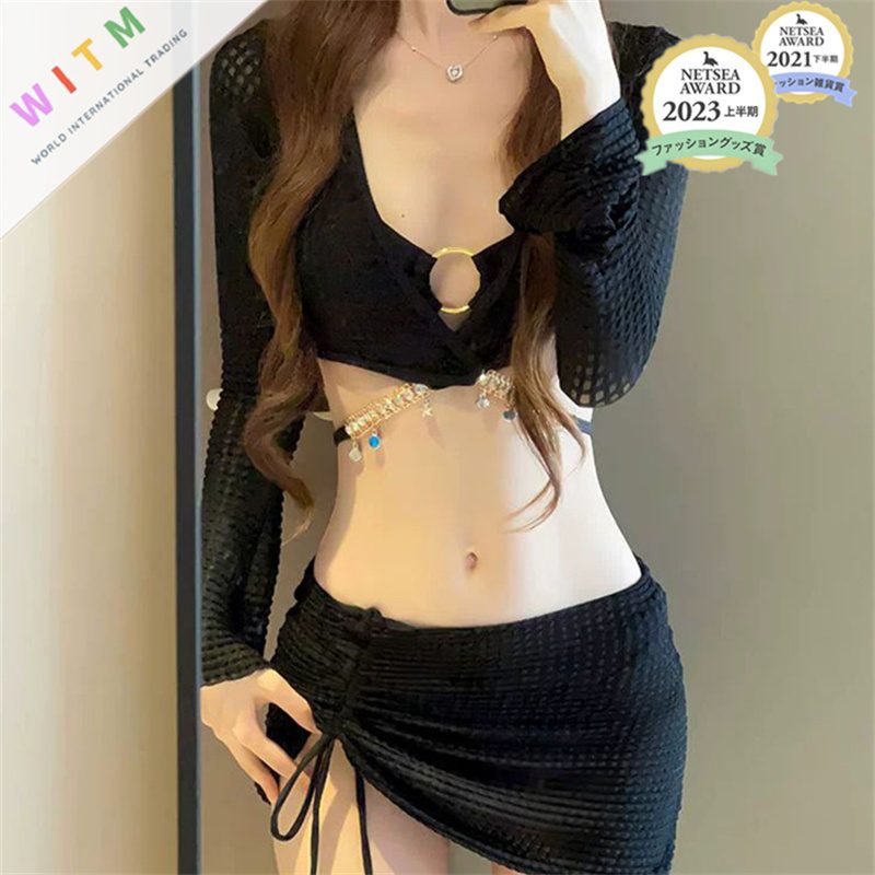 新作 水着 4点上下セット ビキニ セクシー ビーチ 夏 レディース セクシー 海水浴