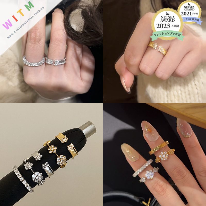 不規則 リング 指輪 レトロ アクセサリー 個性 ファッション 開口指輪 レディース