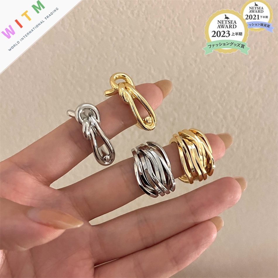 デザイン 指輪 リボン指輪 リング 多層リング アクセサリー レディースファッション