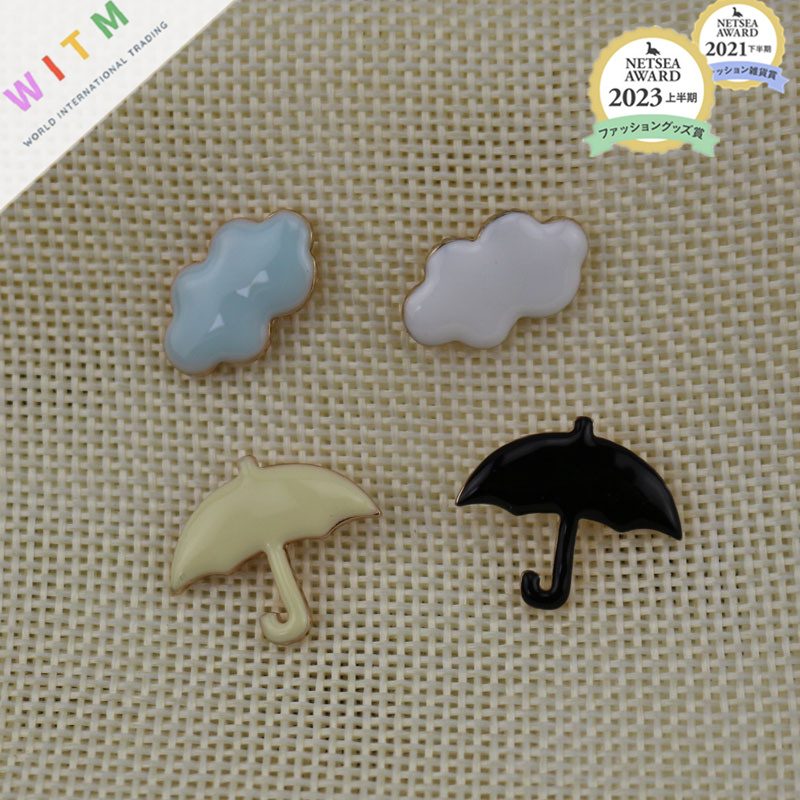 傘 雲 ブローチ アクセサリー 記念日 プレゼント 上品 かわいい レトロ 入園式