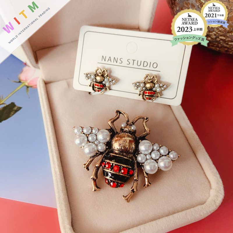 蜜蜂 ブローチ アクセサリー 記念日 プレゼント 上品 かわいい レトロ 入園式