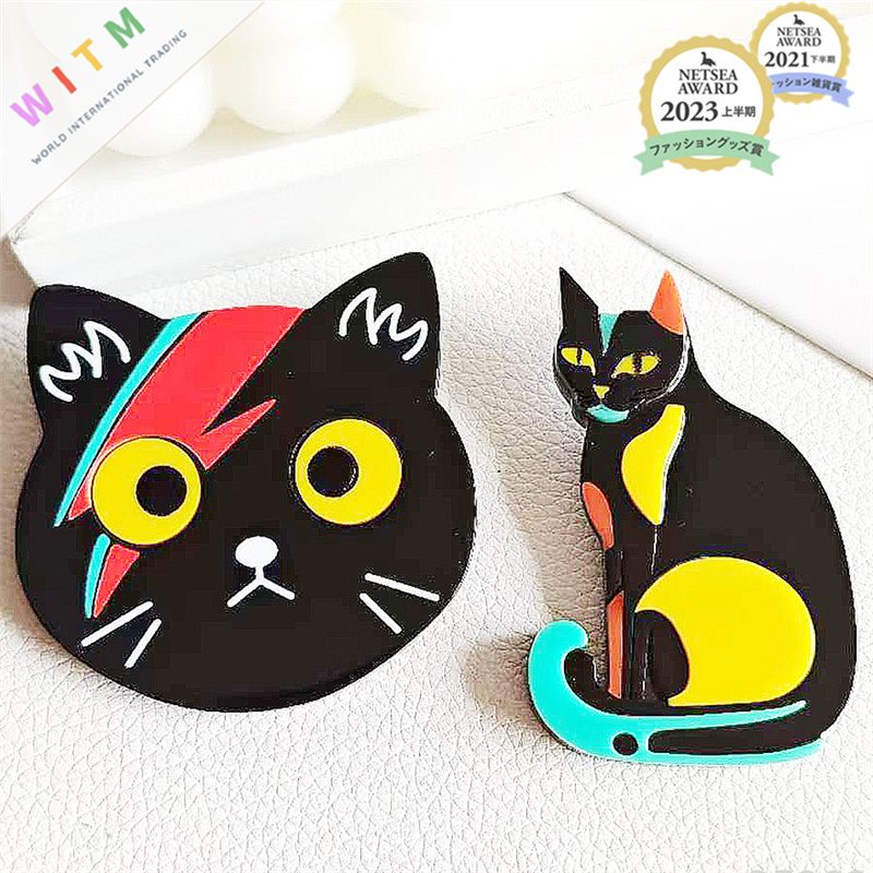 ブローチ 猫 アクセサリー 着物 コサージュ 上品 プレゼント 入園式 かわいい 記念日