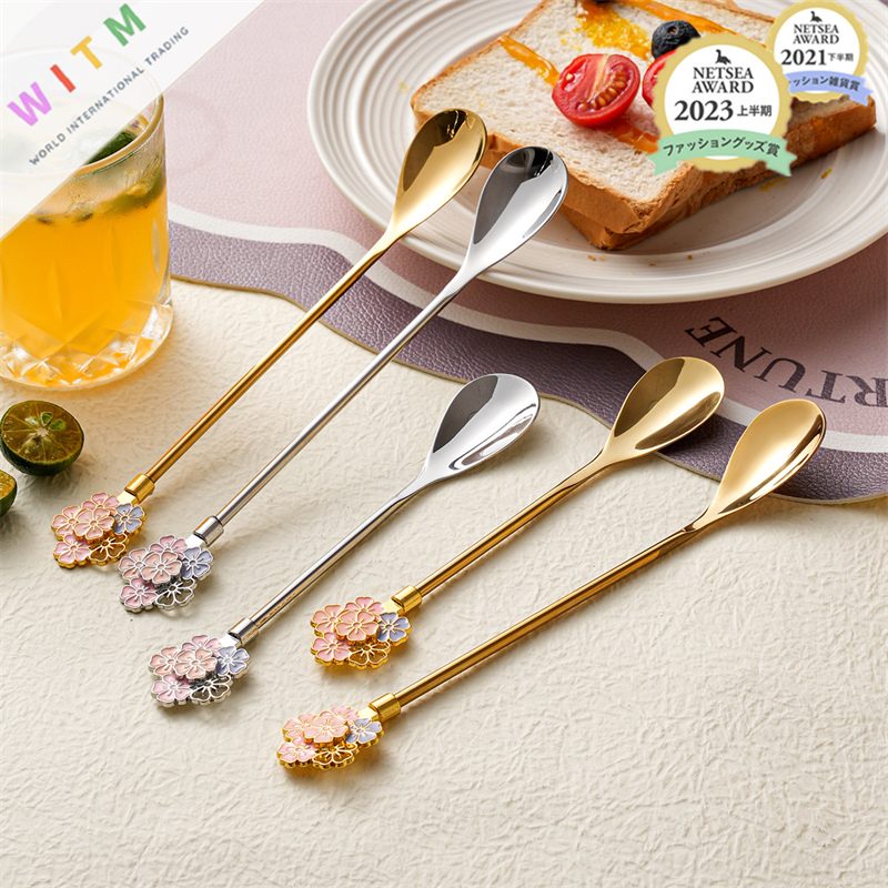 桜柄 コーヒースプーン 食器 ステンレス 創意的 キッチン用品 可愛い
