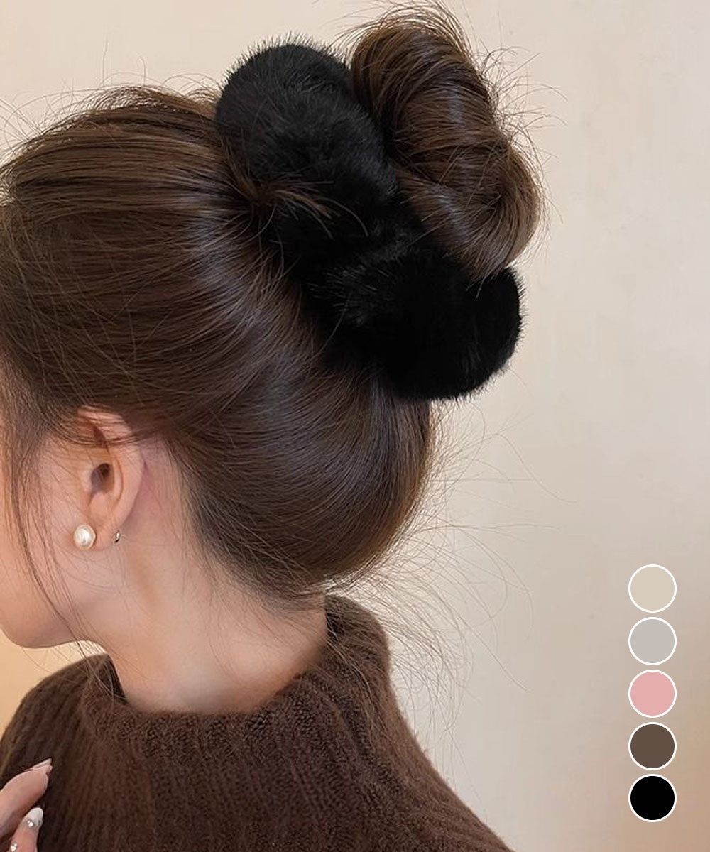 ファーシュシュ ボリュームヘアゴム 秋冬
