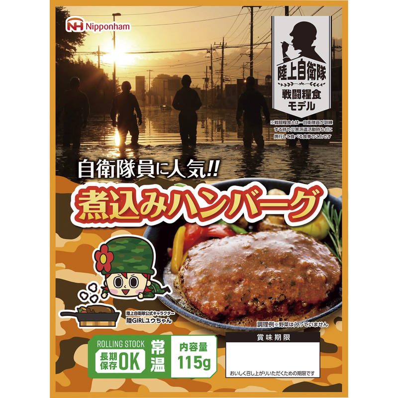 日本ハム（防災食）ごちストック 煮込みハンバーグ115g×20パック【直送品】［］