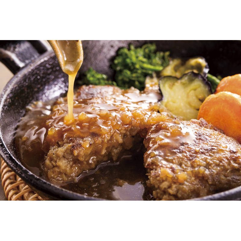 北海道びらとり和牛ハンバーグ＆黒豚ハンバーグ各4枚 各4【直送品】［］