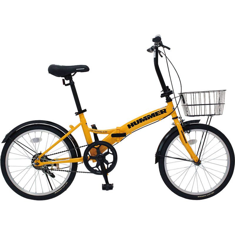 ハマー ノーパンク20インチ折畳自転車YE MG-HM20N-YE【直送品】［］