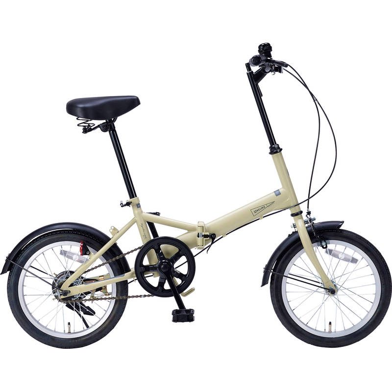 マイパラス 16インチ折りたたみ自転車 MF101-SA サンドベージュ【直送品】［］