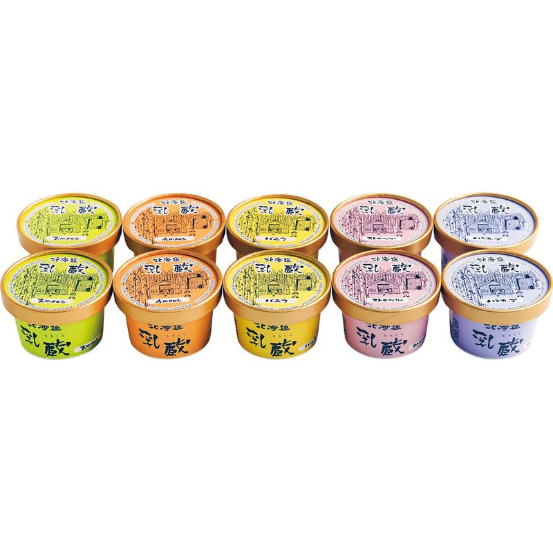 乳蔵 北海道アイスクリーム10個 110130【直送品】［］