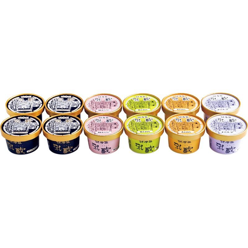 乳蔵 北海道アイスクリーム12個 110131【直送品】［］
