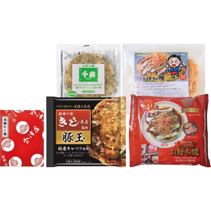 お好み焼きたこ焼きセット〈5食〉 6603-50【直送品】［］